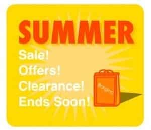 Summer Sale Advert in Yellow