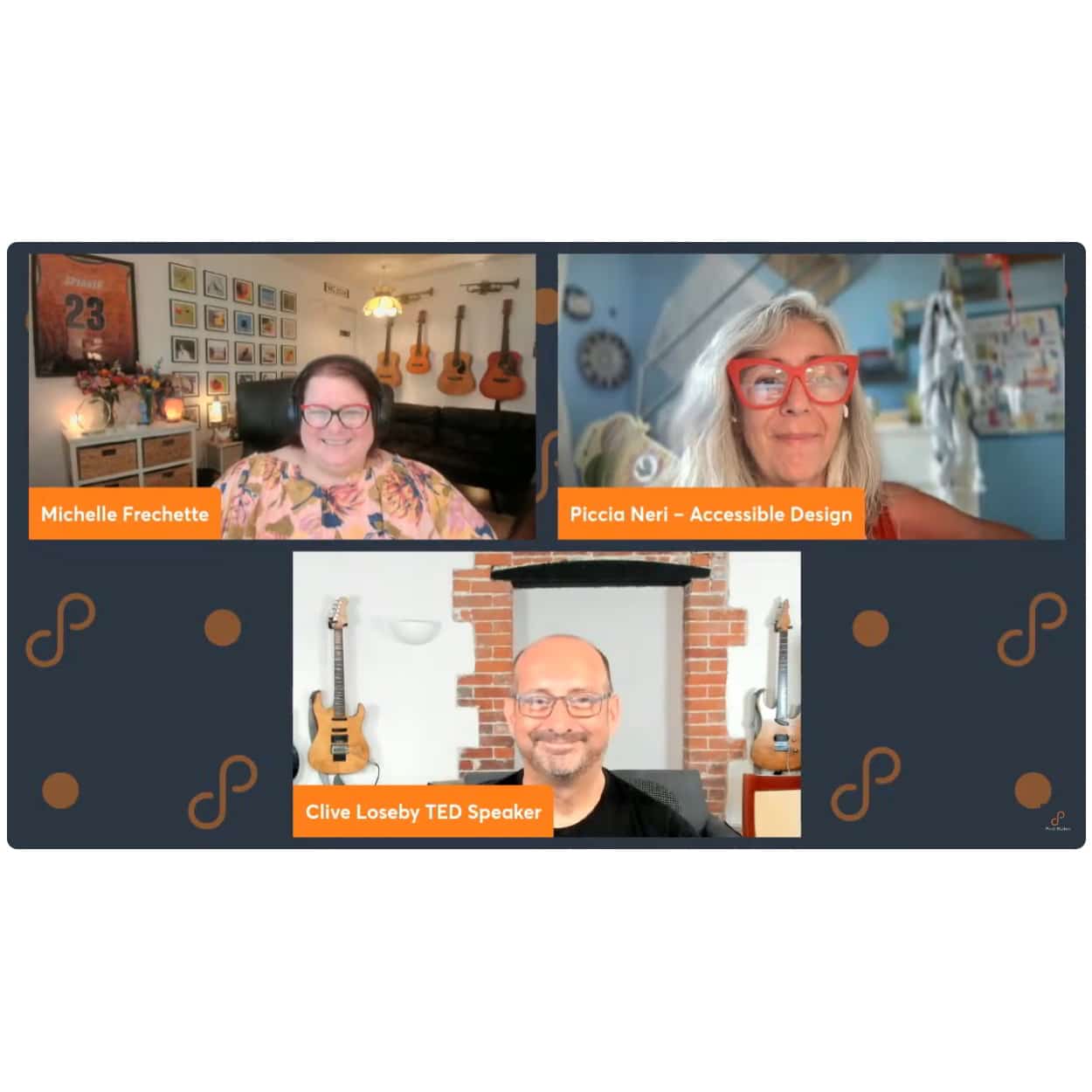 Michelle, Piccia and Clive discuss access for web and web accessibility features on the podcast